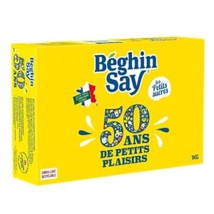 Beghin Say Sucre Morceaux Petits Carres 1kg Beghin Say Petits Carres Sugar "Small Cubes" 1kg