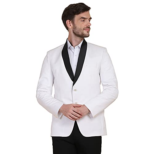 Image of TAHVO Grey Notched Lapel Blazer with Hanky