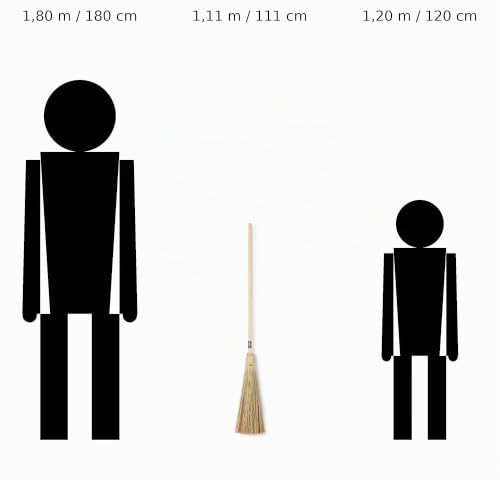 Miniatura 7 de Mendi Escoba Estilo Fantasía 111 Cm, Fabricada En España, Ideal Para Usos De Limpieza Y Para Disfraces, Eventos Y Ambientación Mágica, Estilo Rústico. Es Una Escoba De Verdad.