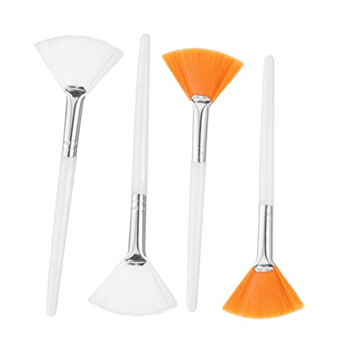 NIYANGLE 4Piezas Pinceles Faciales Para Máscaras Aplicadores Para Tratamientos De Barro y Herramientas De Maquillaje y Flexibles Para Cuidado
