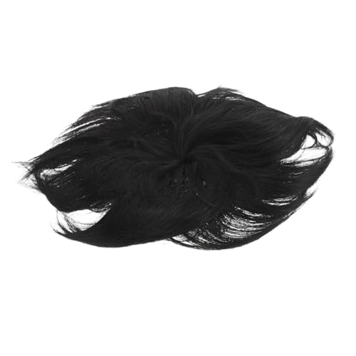 minkissy メンズ用 通気性ヘアトッパー 自然な仕上がりの薄毛カバーヘアピース 日常使用やハロウィンコスプレにな男性用ウィッグ