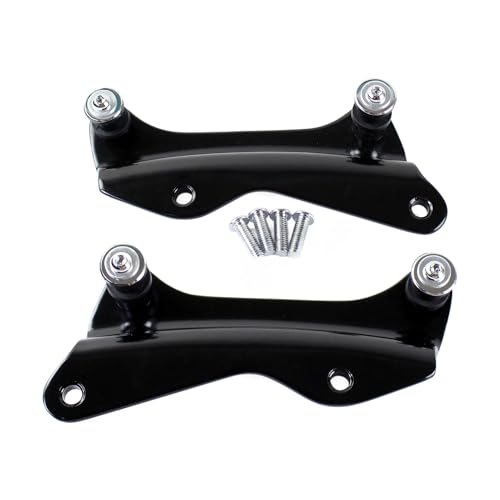 Dossier passager moto amovible avec porte-bagages noir furtif pour FLHR FLHX FLTRX