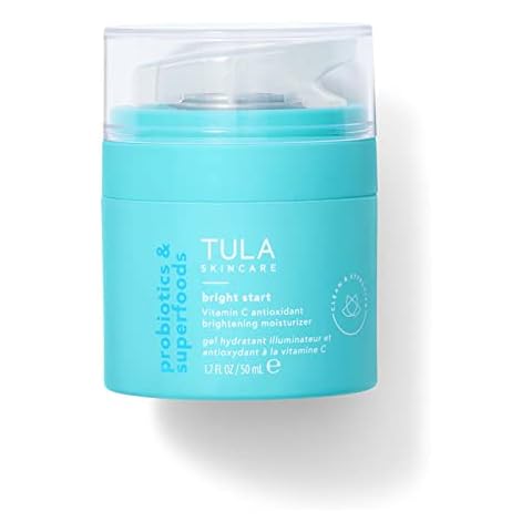 TULA Skin Care Bright Start Vitamin C Antioxidant Brightening Moisturizer - Lightweight Gel Cream, Brightens, Hydrates & provides Antioxidant Protection, 1.7 oz. Cover
