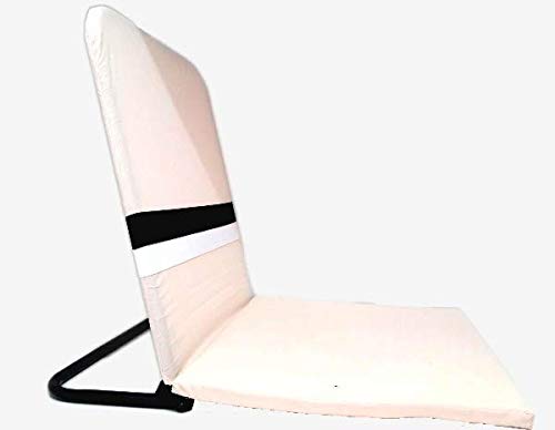 Foldable Meditation Chair with Bombay Dyeing Fabric Cover & Heavy Duty Frame with Powder Coating (Very Light Pink with Shiny Black Frame, 1" EP Seat) (B08D7N3N31) Amazon Price History, Amazon Price Tracker
