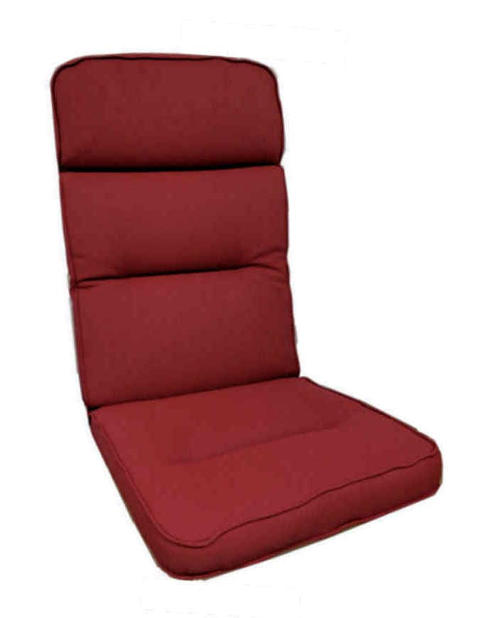 KETTtex EXKLUSIV Auflage Hochlehner Bordeaux I Gartenstuhl Polster 123x50x9cm I KTH3 Sitzauflage weich & Robust I Stuhlauflage wasserabweisend & atmungsaktiv I...