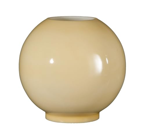 Image of B&P Lamp Opal Glass Ball Shade, Nu-Gold Tint