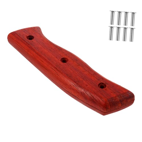 KONTONTY Mango de Madera para Cuchillo de Cocina Repuesto Ligero con Diseño Ergonómico y Remaches Incluidos Agarre Cómodo y Resistente para Uso Diario