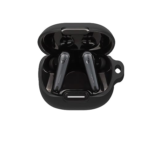 FTRONGRT Funda de Silicona para Auriculares Bluetooth para Anker Soundcore Liberty 4 NC, Durable y a Prueba de Golpes, Fundas para Anker Soundcore Liberty 4 NC Auricular Bluetooth.Negro