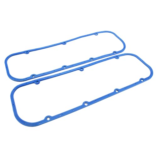 YUCHENSHLP Steel Core Rubber Valve Cover Gaskets Compatible With 1965-1985 Chevy Engine BBC Big Block 396 427 454 502,-Blue