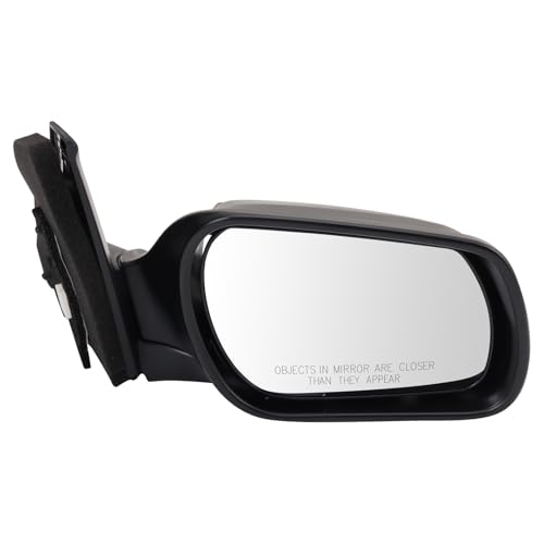 TRQ Passenger Side Mirror Assembly Electric Adjustment Non-Heated No Memory Textured Compatible with 2004-2009 Mazda 3 MA1321142