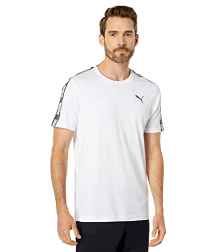 T-shirt Puma White et Green Camo en taille MD pour homme