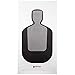 Action Target Standard TQ-19 Qualification Targets 25 Yard Target Silhouette, Pack of 100, Black /