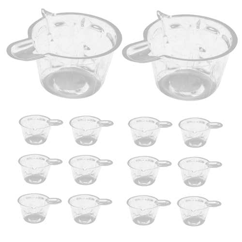 Beatifufu Epoxy Pouring Measuring Cups 100pcs Plastic DIY Mixing Pigment Stirring Cups