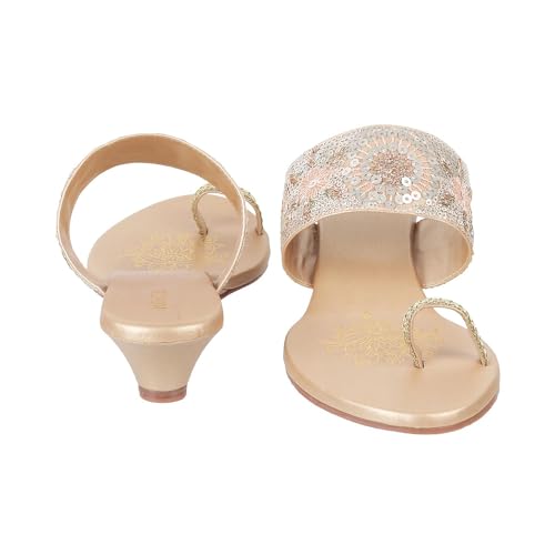 Image of Mochi Women Ethnic Wedge Heel Sandal