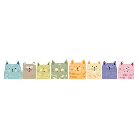 Crearreda CR-54115 Cats Wall Decals, Multicolor Cover