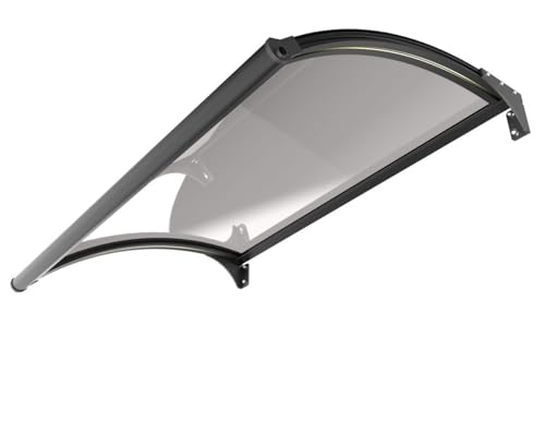 Primaster Glasvordach Marseille 150x100 cm Beleuchtung...