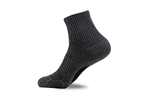 8% Pure Silver Infused Socks, Conductive Earthing Grounding Socks For Men Women, Anti-Odor & Moisture Wicking Quarter Socks, 3 Pairs #TOP1