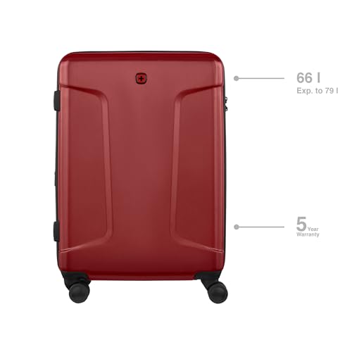 Image of WENGER Legacy - DC Medium Hardside Case, Red, 66 Liters, Swiss Designed-Blend of Style & Function, 610872