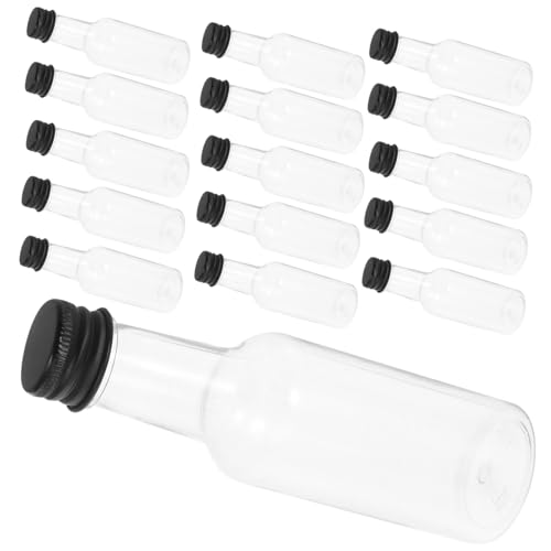FUNOMOCYA 50ml Plastic Water Bottle Aluminum Cap Empty Wine Little Bottles for Creative Drinks Sauce Bottles