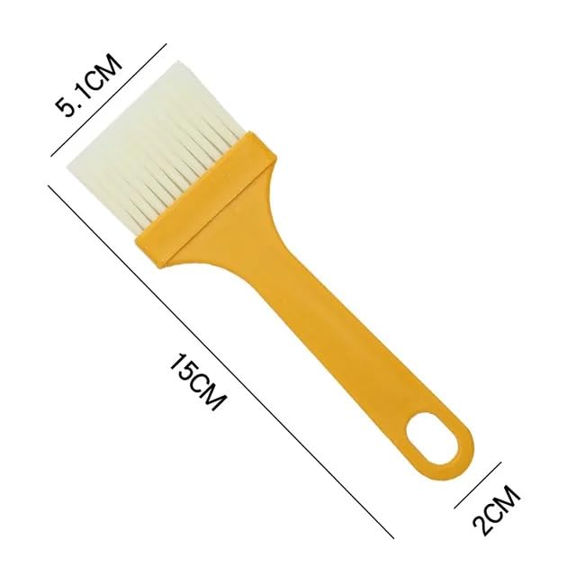 Frabakas Plastic Basting Brushes BBQ Oil Brush Food Brush for Spreading Oil Butter Sauce Pastry Grill Barbecue Baking Cooking BPA Free Heat Resistant Kitchen Gadgets 2Pcs (6 Inch)