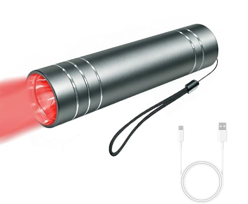 Red Light Therapy Device for Joint and Muscle, 660nm&850nm LED Light Therapy Wand, Portable Infrared Light Therapy Torch, Near Infrared Light for Body, Face, Neck, Back,Knee (Grey)