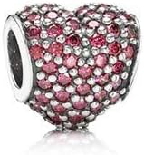 Pandora Red Pav¨¦ Heart Charm 791052CZR