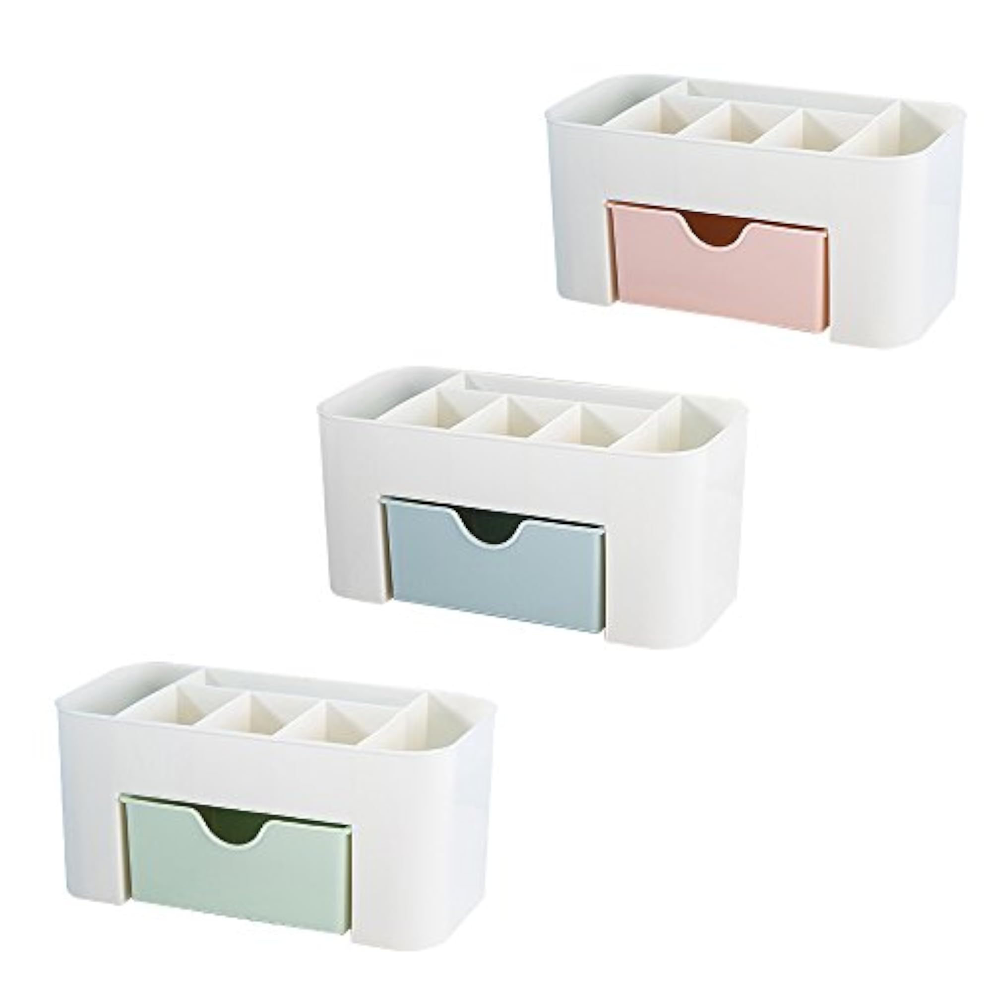 Desktop Cosmetic Storage Drawer Box, 6 Grids Holder