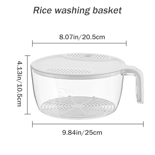 Colador para arroz de plástico seguro 25x10.5 cm miniatura 7