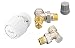 Produktbild 'Danfoss 013 g5217 Pack Thermostatkopf Technologie Gas für die Renovierung RA2990 + Körper ra-fn 15 1/2 Anschlagwinkel + Ellenbogen rlv-s 15, weiß