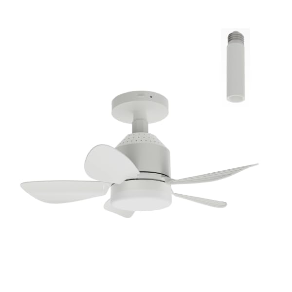 Orbegozo Ventilador de techo CP 152038, instalación a techo o casquillo de bombilla, 4 velocidades, mando
