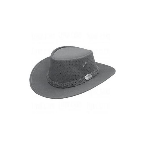 Aussie Chiller Bushie Perforated Bucket Hat (Gray, XLarge) Golf