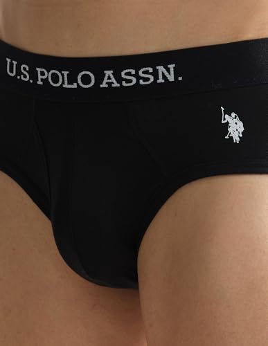 Image of U.S. Polo ASSN. Mens OEB11 Elasticized Waist Underwear Briefs - Pack of 2