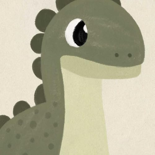 Affiche enfant coco dinosaure sous cadre noir pour déco chambre bébé - 3