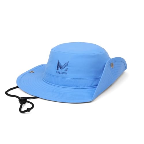 Image of MISSION Cooling Bucket Hat - Unisex Wide-Brim Hat for Men & Women - Lightweight, Foldable & Durable - Cools Up to 2 Hours