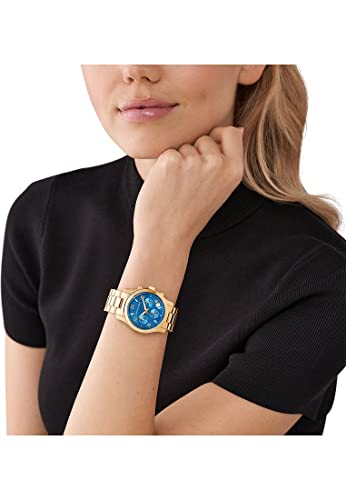 Michael Kors Runway Chronograph Gold-Tone Stainless Steel Watch - MK7353