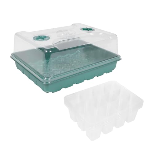 ROMISBABA Mini Invernadero Caja Germinación Plantas con Bandejas de Tapa Transparente para Interior y Germinación Semillas