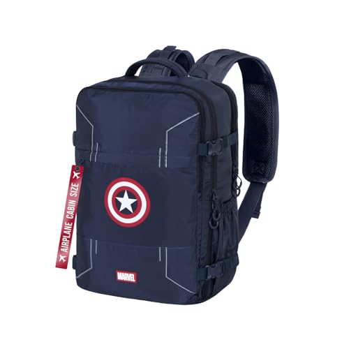 Marvel Mercury Backpack, Blue Captain America, Underseat 40x20x25cm