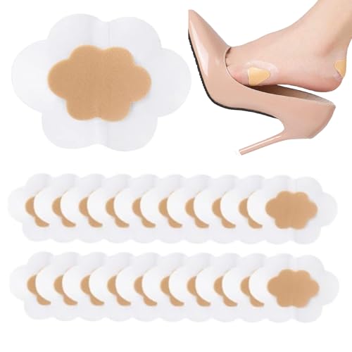 Vendas antiampollas para pies, 50 calcomanías protectoras de talón, parches para eliminar callos de maíz, almohadillas impermeables, vendas invisibles para proteger la piel, mujeres y hombres, viajes