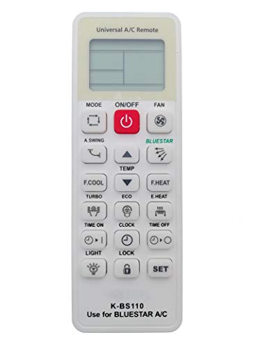 Image of LipiWorld K-BS110 Universal AC Remote (Different Body Please Check Second Image) Compatible with Bluestar AC Remote