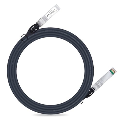 Image of ipolex 10G SFP+ Twinax Cable, Direct Attach Copper(DAC) Passive Cable, 3m (9.84ft), for Cisco SFP-H10GB-CU3M, Meraki, Ubiquiti, Mikrotik, Intel, Fortinet, Netgear, D-Link, Supermicro, TP-Link