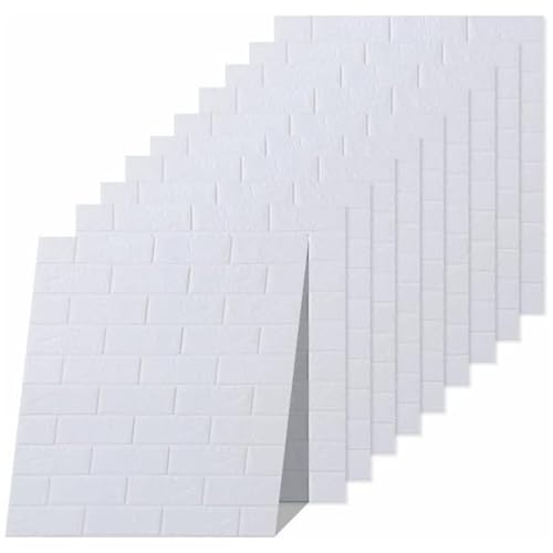 Euro Tische 10x Wandpaneele in 3D-Ziegelsteinoptik 77x70x0,5 cm...