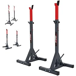 Barra Olimpica Casera K-Sport - Soporte olímpico para sentadillas - Soporte para pesas ajustable, para entrenar en casa