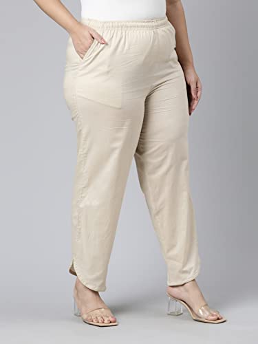 Image of GO COLORS Women Mid Rise Cotton Dhoti Pant