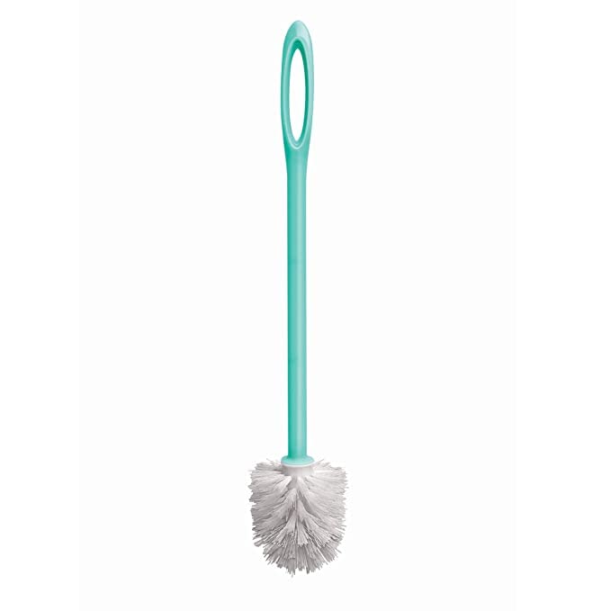 RFL Round Commode Brush 44cm with Holder (Aqua Blue)