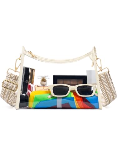 Image of Clear Bag for Stadium Events, Clear Purse Crossbody Stadium Bag