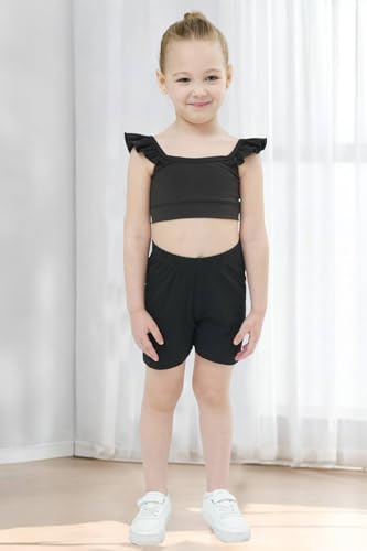 Girls Training Bra Ruffle Sports Bra for Girls Dance Crop Top2