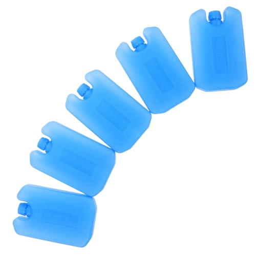 GOOHOCHY 5pcs Reusable Cooler Ice Packs Cooling Plate for Freezer Lunch Boxes for Air Conditioning Fans Portable Ice Storage for Optimal Temperature Control