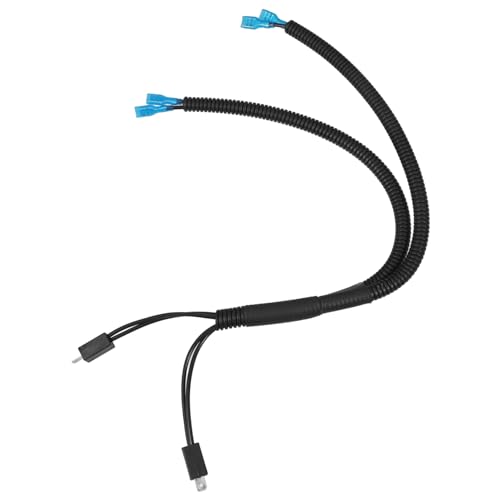 Mipcase 車の改造スピーカーワイヤーハーネス ホーンケーブル カーアクセサリー 配線 車両用ホーンハーネス コネクタ 車の部品 車用ホーン カーサプライ プラスチック Black