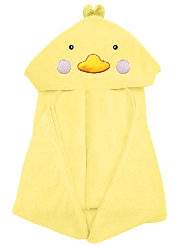 Image of YOYOO Baby Bath Towel – Viscose Derived from Bamboo, Baby Hooded Towels - Newborn Essential Cute Yellow Duck-Perfect Baby Registry Gifts for Boy Girl