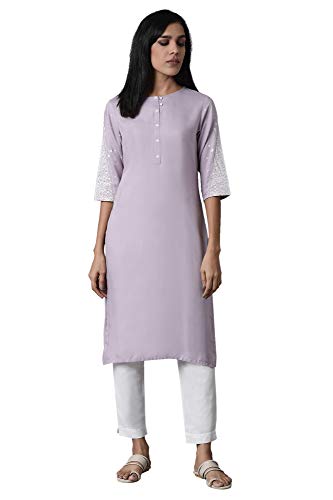 Image of W for Woman Women's Rayon Regular Fit Classic Kurta